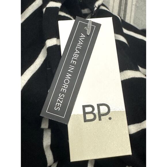 BP Short Sleeve T-Shirt Striped V Neckline Breathable Black/White Women's XS NWT - Picture 7 of 9